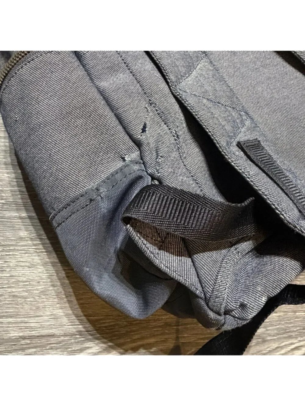 Tumi Alpha Bravo Denim Gray Backpack Multi Compartments Travel Work 61083